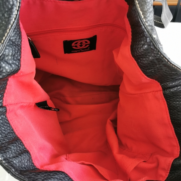 Red by Marc Ecko Black Faux Leather Tote Bag - Picture 3 of 7